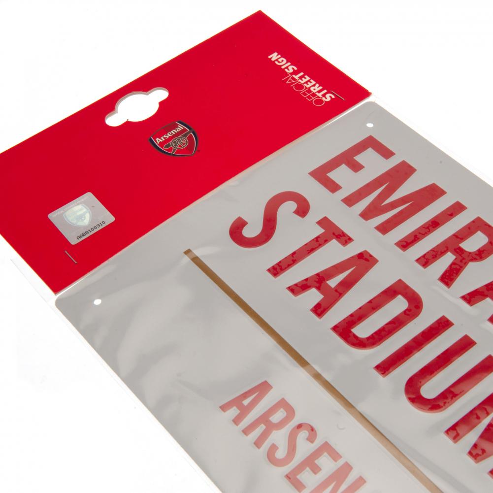 Arsenal FC Colour Crest Street Sign