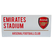 Arsenal FC Colour Crest Street Sign