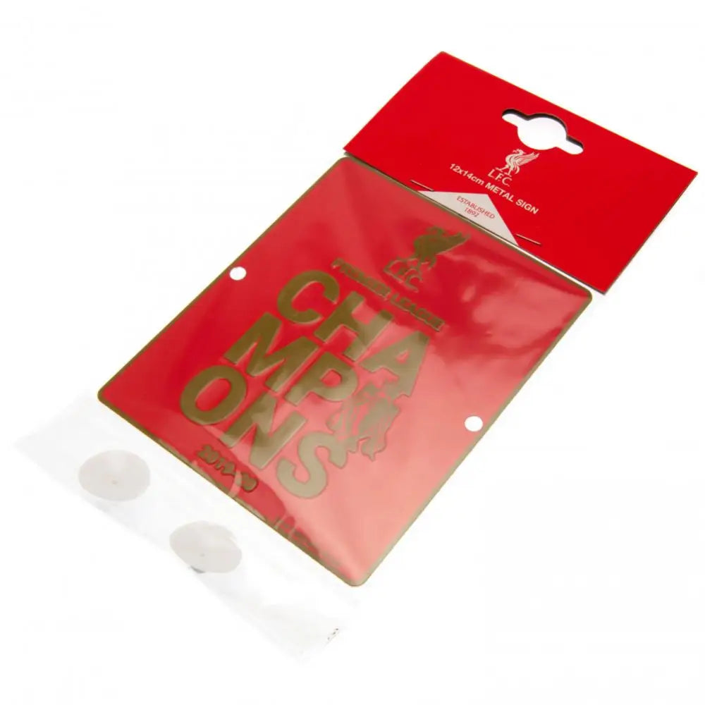 Liverpool FC Premier League Champions Window Sign