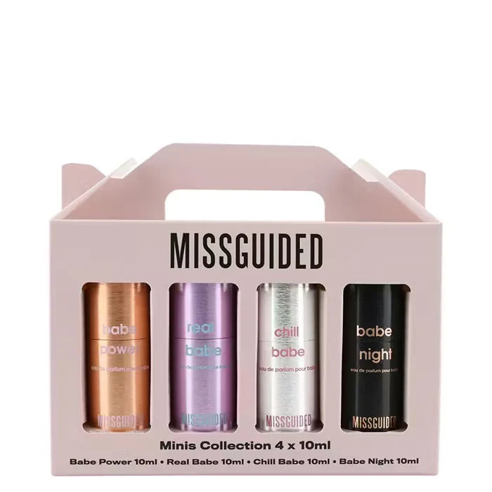 Missguided Babe Gift Set 4 x 10ml Eau de Parfum (Babe Power, Real Babe, Chill Babe, Babe Night)