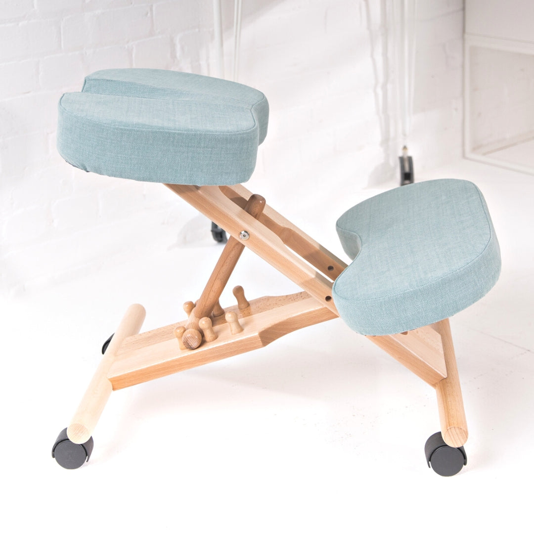 Solid Beech Wood Ergonomic Kneeling Chair – UK Handmade