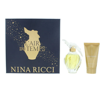 Nina Ricci L'air Du Temps Gift Set 100ml EDT + 75ml Body Lotion