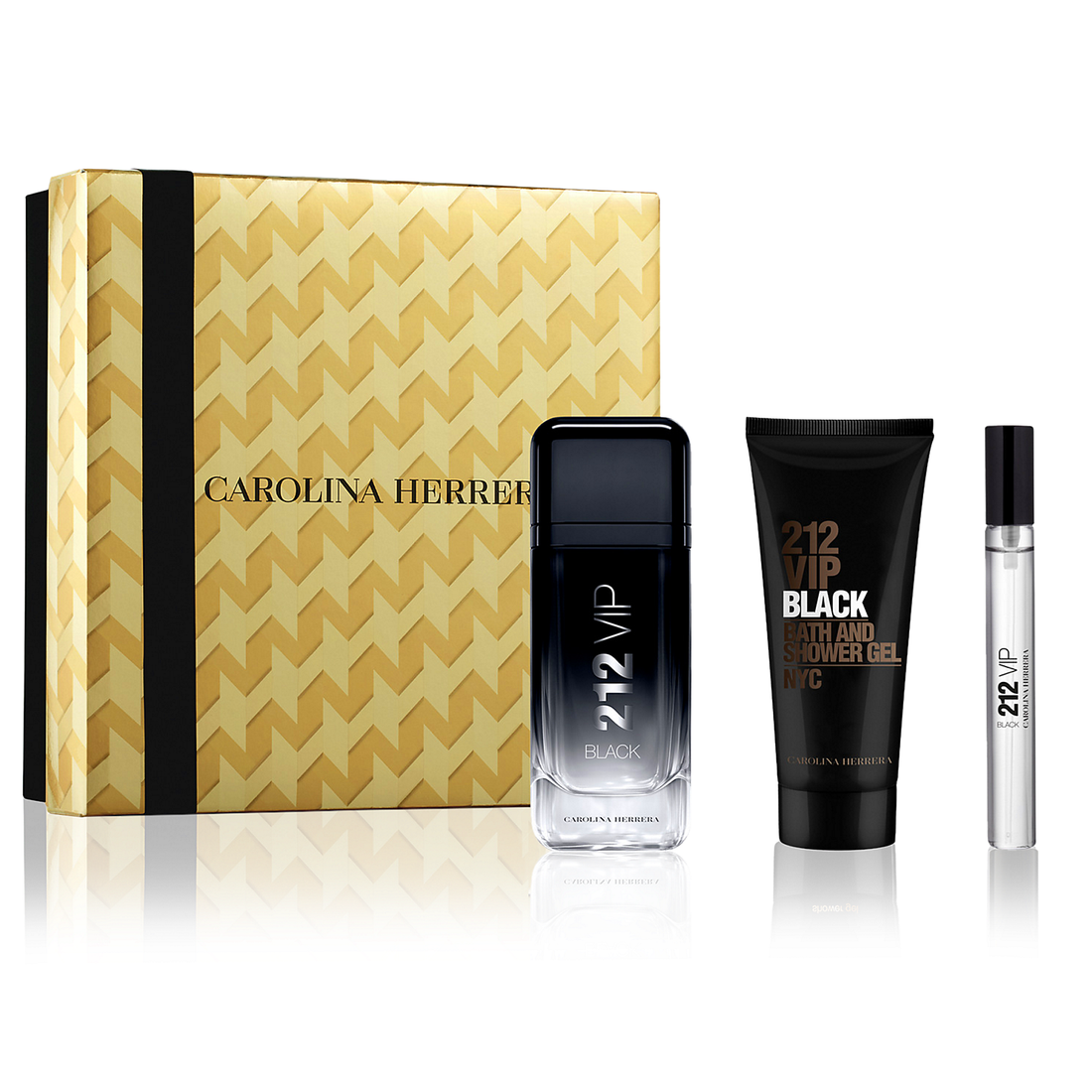 Carolina Herrera 212 VIP Black Gift Set 100ml EDP + 100ml Shower Gel + 10ml EDP
