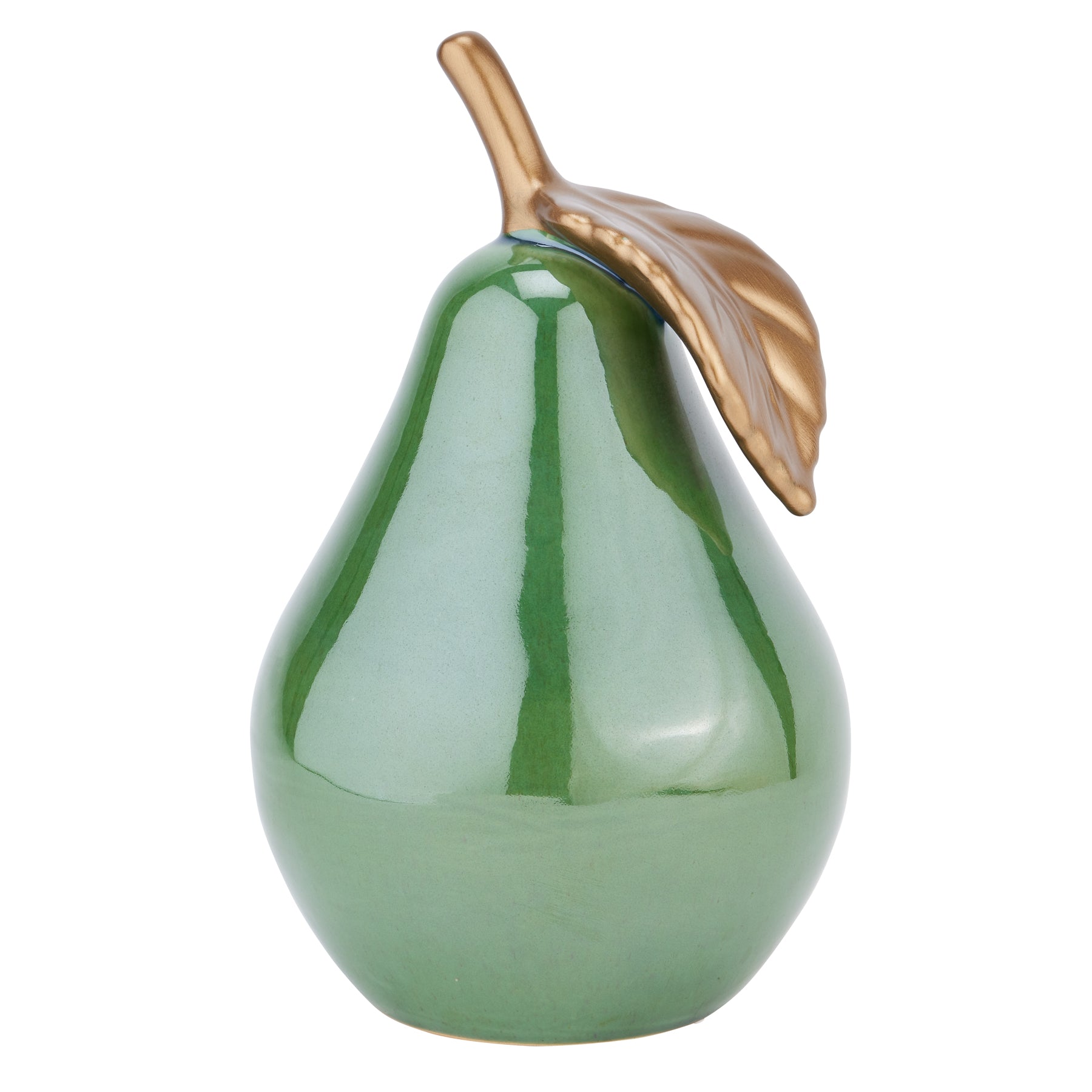 Large Ceramic Green Pear