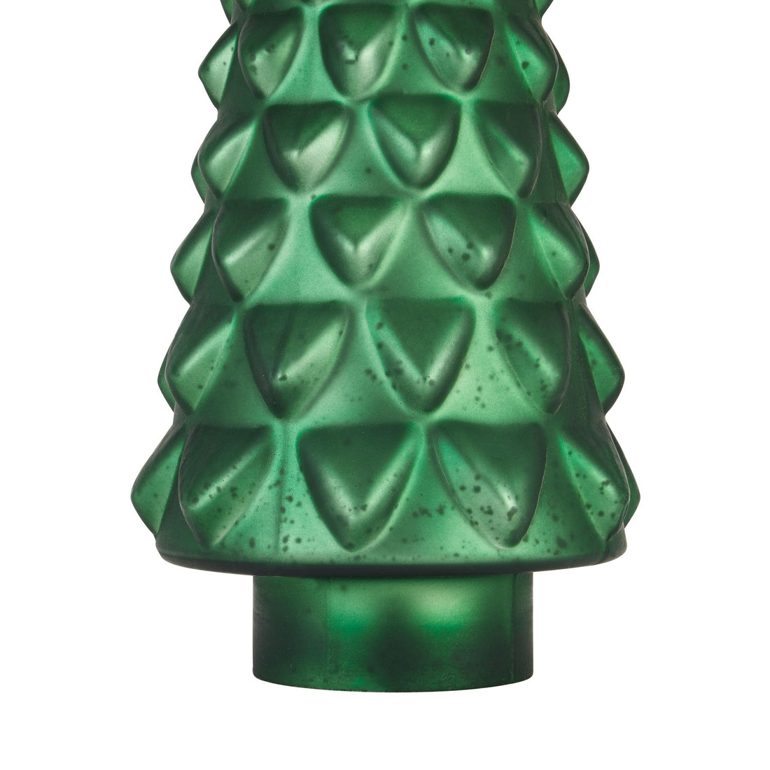 Noel Collection Large Forest Green Glass Decorative Tree