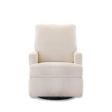Madison Bouclé Swivel Glider Nursing Chair – 360° Swivel