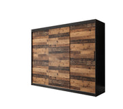 Tilburg Sliding Door Wardrobe 250cm - Dark Oak