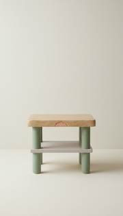 Handcrafted Oak Artisan Side Table