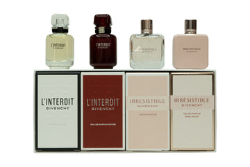 Givenchy Miniatures Gift Set 10ml L'Interdit Eau de Parfum + 10ml L'Interdit Rouge Eau de Parfum + 8ml Irresistible Eau de Parfum + 8ml Irresistible Rose Velvet Eau de Parfum
