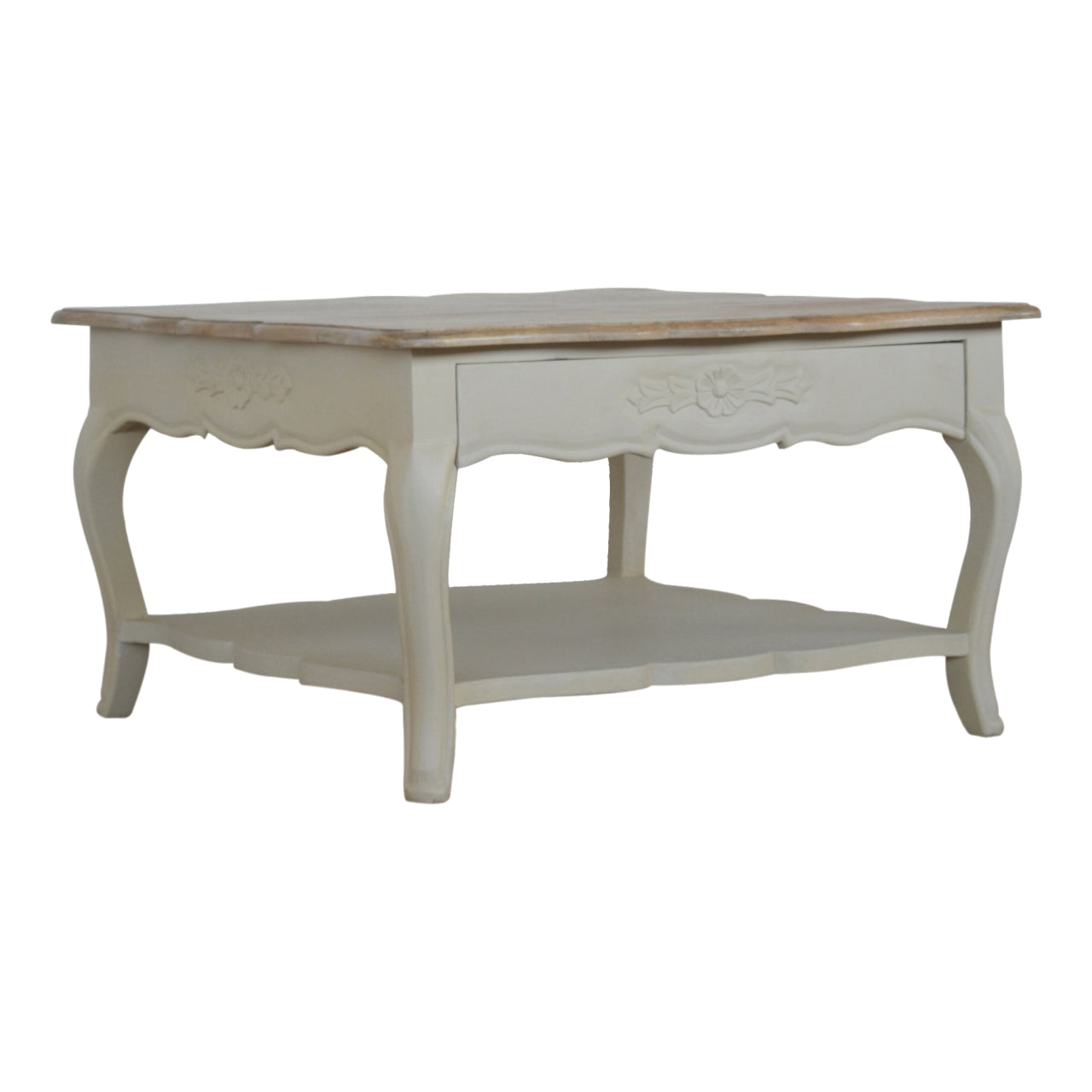 Amberly Carved Coffee Table | Hand-Carved