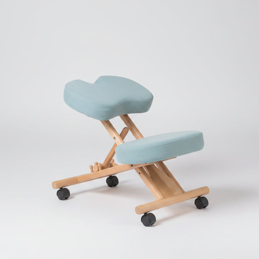 Solid Beech Wood Ergonomic Kneeling Chair – UK Handmade
