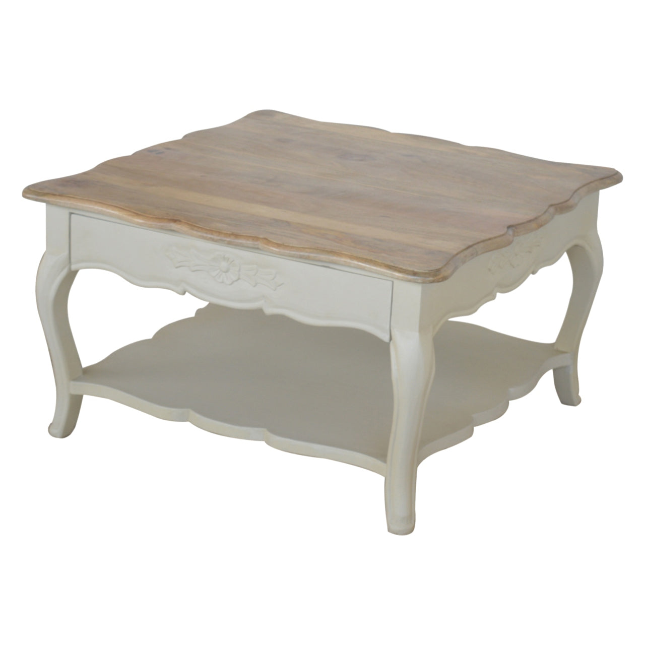 Amberly Carved Coffee Table | Hand-Carved