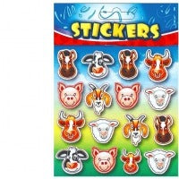 Farm Animal Face Stickers