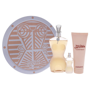 Jean Paul Gaultier Classique Gift Set 100ml Eau de Toilette + 10ml Eau de Toilette + 75ml Body Lotion