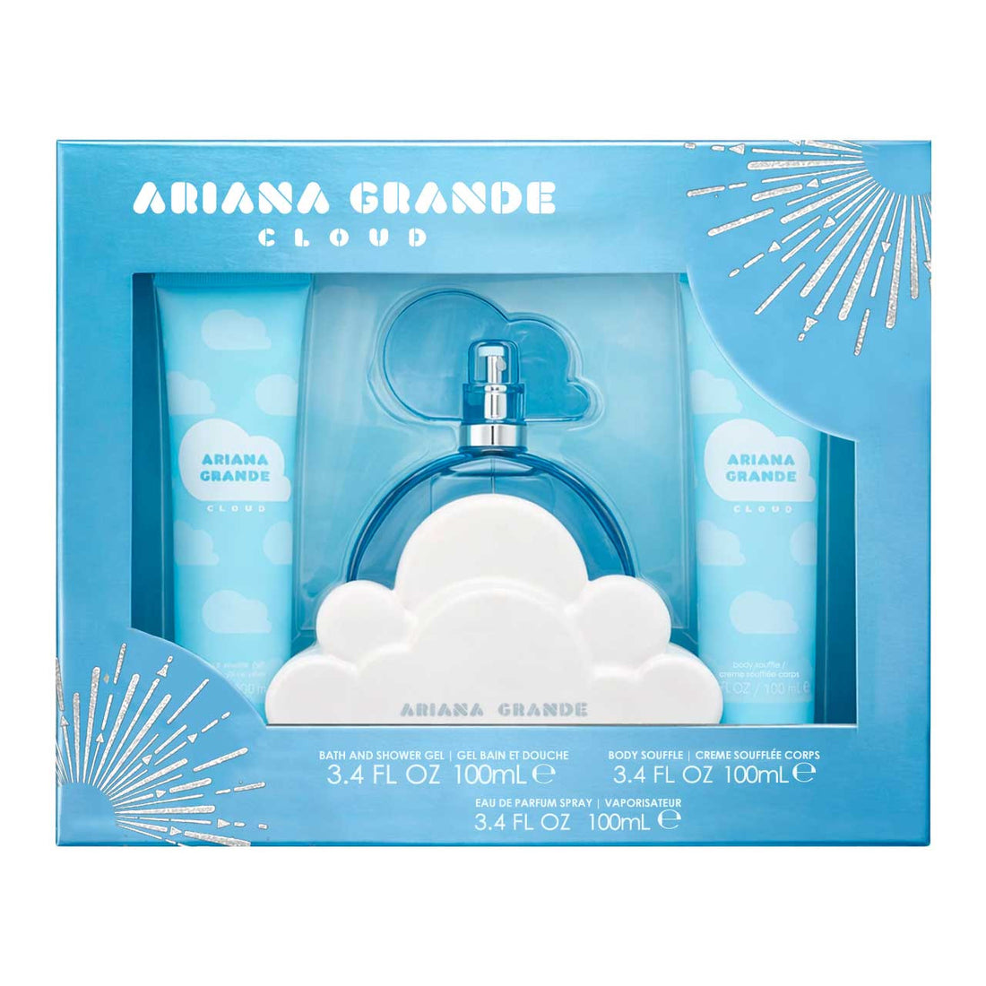 Ariana Grande Cloud Gift Set 100ml EDP + 100ml Shower Gel + 100ml Body Lotion
