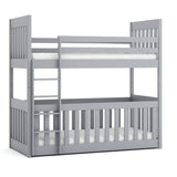 Solid Pine Bunk Bed with Toddler Cot