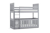 Solid Pine Bunk Bed with Toddler Cot – Single & Cot | Kids & Baby Bunk Bed 90kg Weight Limit