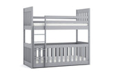Solid Pine Bunk Bed with Toddler Cot