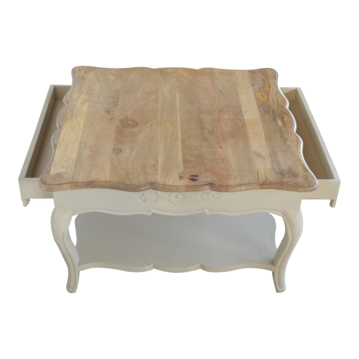 Amberly Carved Coffee Table | Hand-Carved
