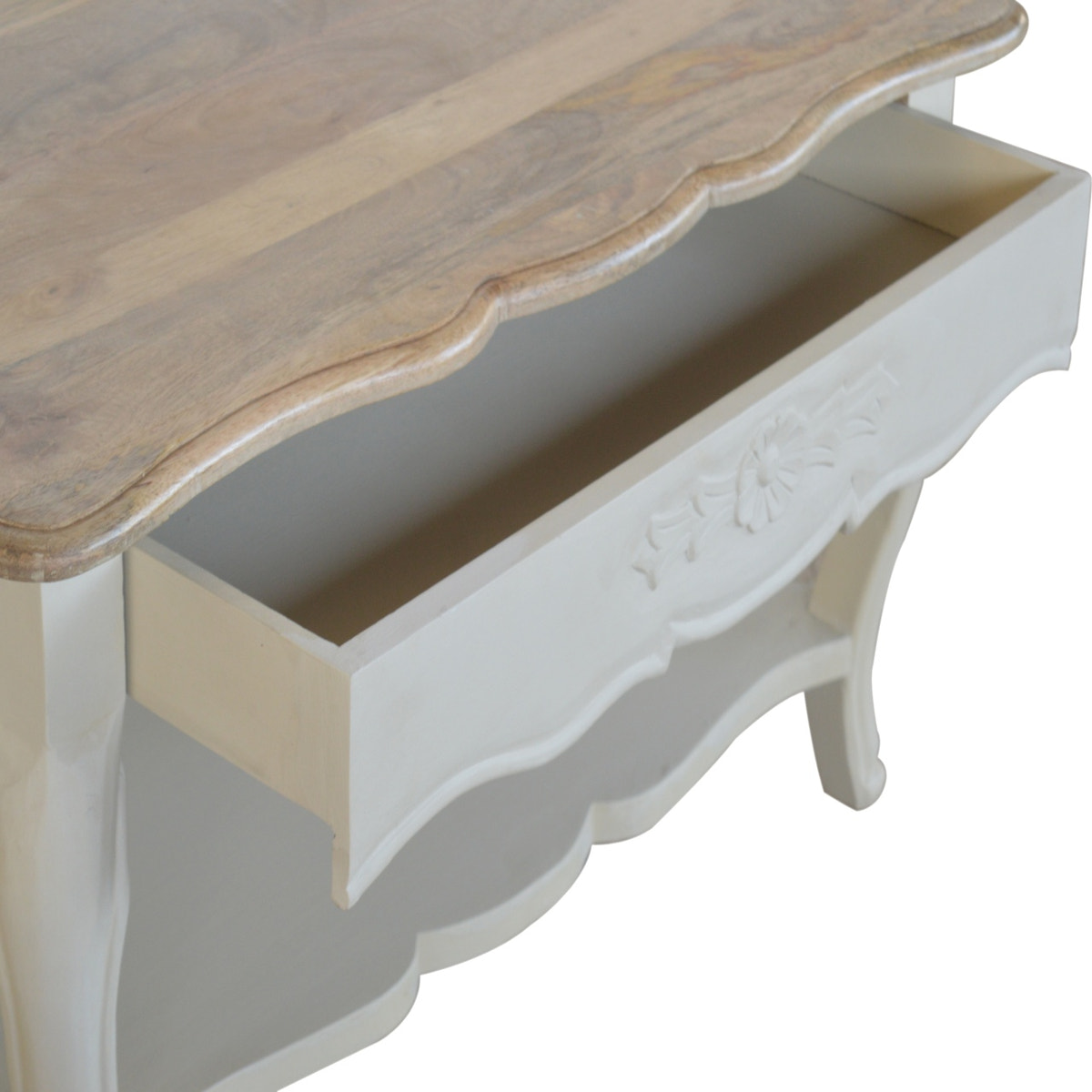 Amberly Carved Coffee Table | Hand-Carved