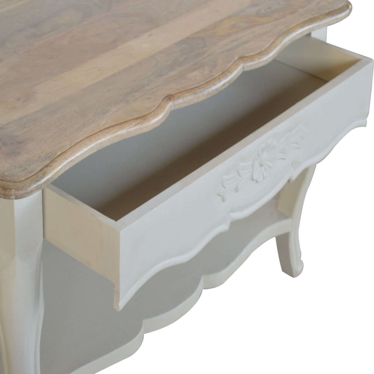 Amberly Carved Coffee Table | Hand-Carved