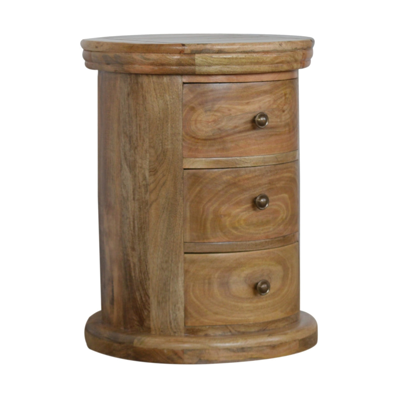 Granary 3-Drawer Drum Storage Bench