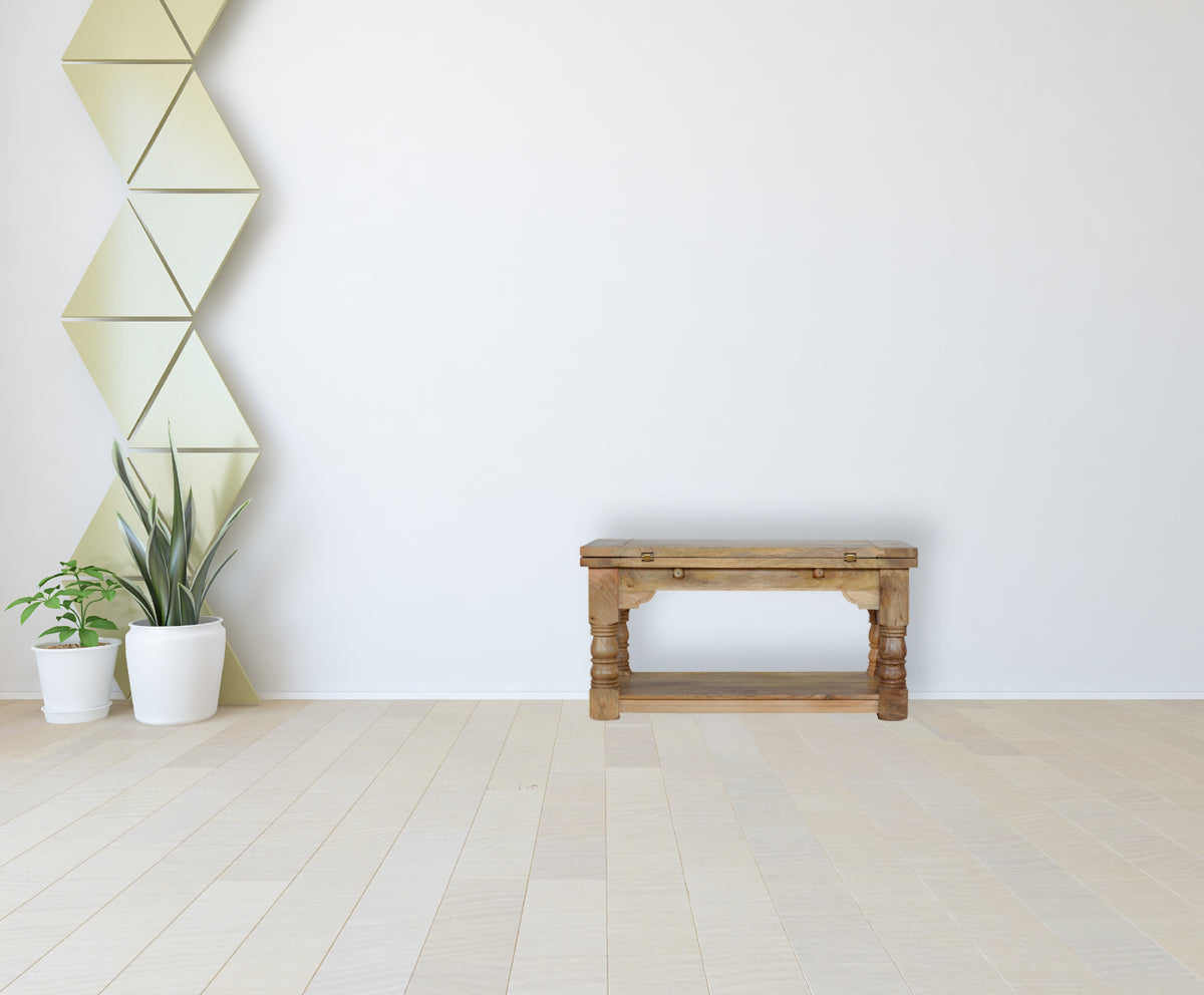 Granary Royale Trilogy Coffee Table | Distressed Oak Solid Mango Wood