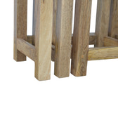 Solid Wood Stool Set of 3 Footstool