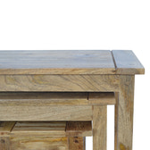 Solid Wood Stool Set of 3 Footstool