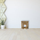 Solid Wood Stool Set of 3 Footstool