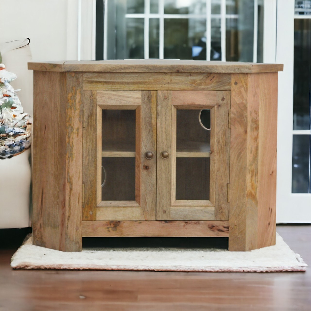 Granary 2 Door Corner TV Cabinet