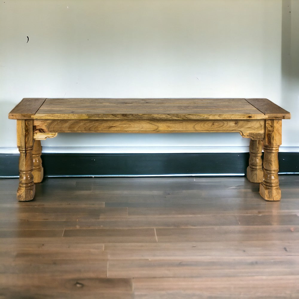 Granary Royale Bench | Distressed Oak Mango Wood