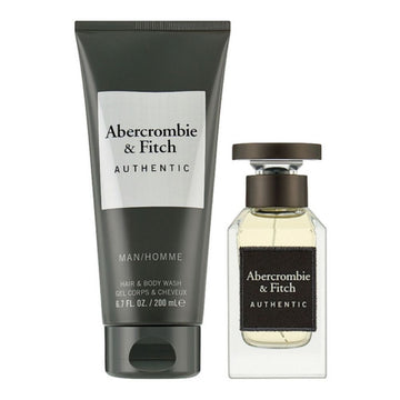 Abercrombie & Fitch Authentic Man Gift Set 100ml EDT + 200ml Hair & Body Wash + 15ml EDT
