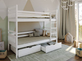 Single (3ft) Solid Pine Bunk Bed with 2 Storage Drawers