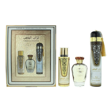 Ard Al Zaafaran Turab Al Dhahab Gift Set 100ml EDP + 250ml Body Mist + 300ml Air Freshener