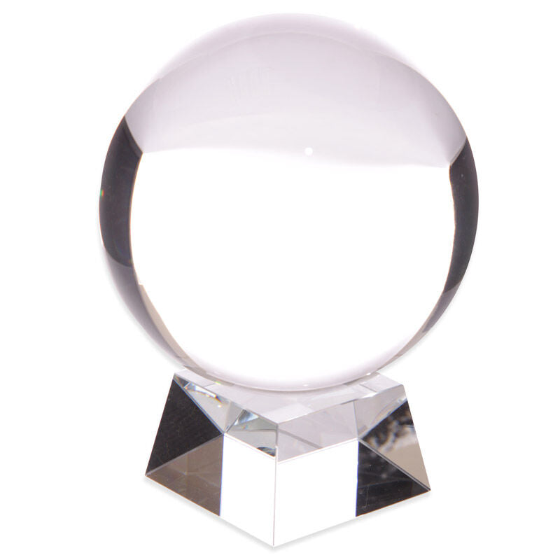 Decorative Mystical 14cm Crystal Ball with Stand