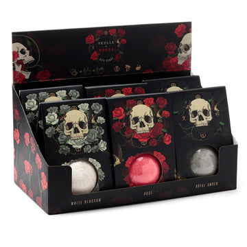 Handmade Bath Bomb in Gift Box - Skulls and Roses