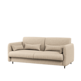 BC-19 Upholstered Sofa For BC-12 Vertical Wall Bed Concept 160cm Beige Boucle