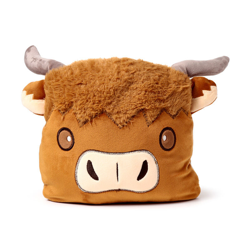 2-in-1 Blankeazzz Plush Toy & Travel Blanket - Highland Coo