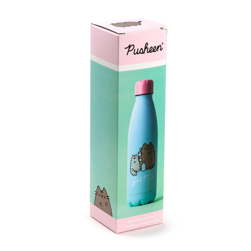 Reusable Insulated Drinks Bottle 500ml - Pusheen the Cat Foodie