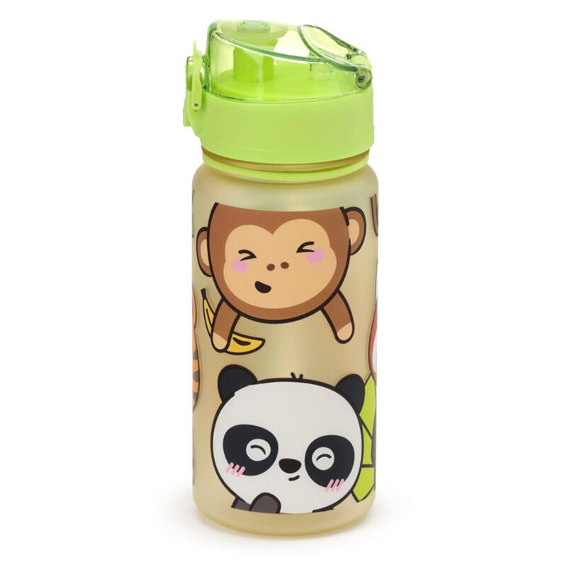 350ml Shatterproof Pop Top Children's Water Bottle - Adoramals Wild