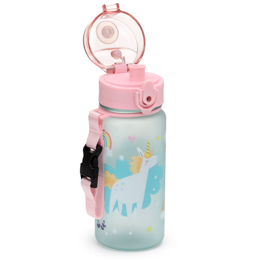 350ml Shatterproof Pop Top Children's Water Bottle - Unicorn Magic