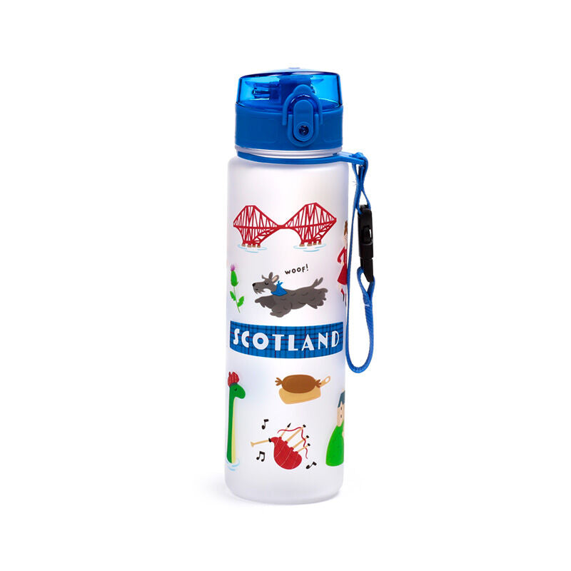 600ml Shatterproof Pop Top Water Bottle - Scotland Souvenir