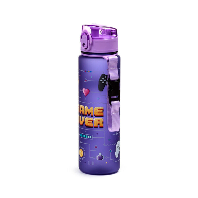 600ml Shatterproof Pop Top Water Bottle - Game Over