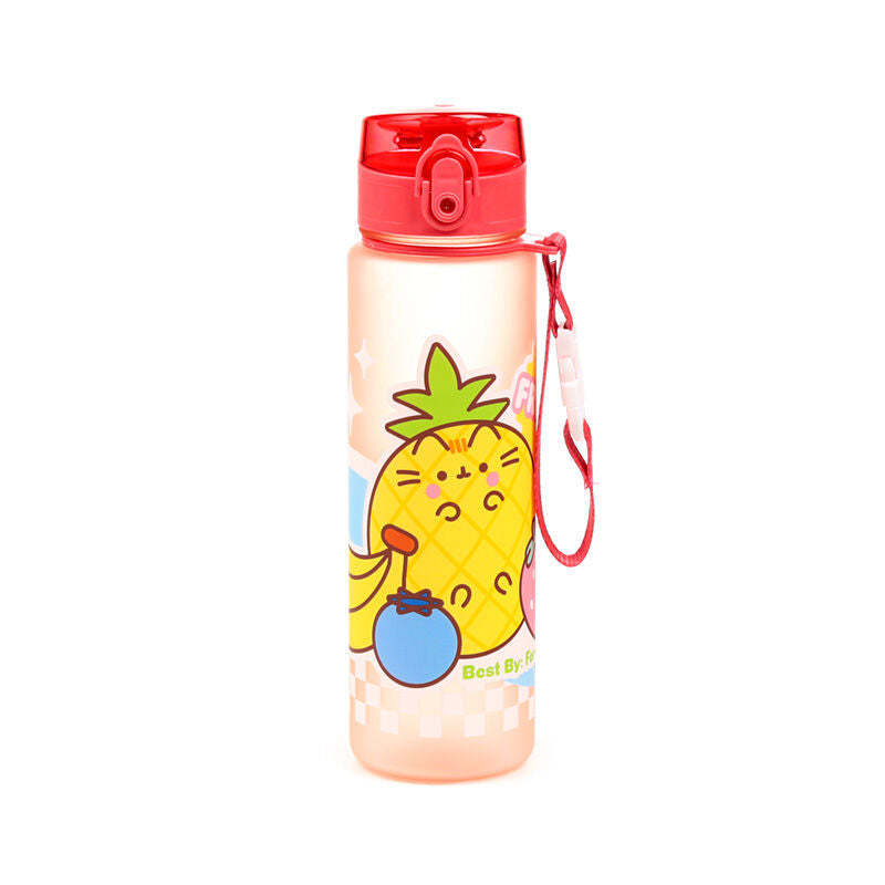 600ml Shatterproof Pop Top Water Bottle - Pusheen the Cat Fruits