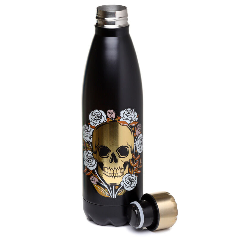 Reusable Insulated Drinks Bottle 500ml - Skulls & Roses