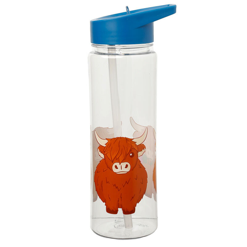 Reusable Water Bottle 550ml - Highland Coo Cow