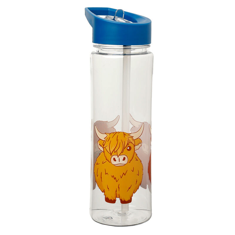 Reusable Water Bottle 550ml - Highland Coo Cow