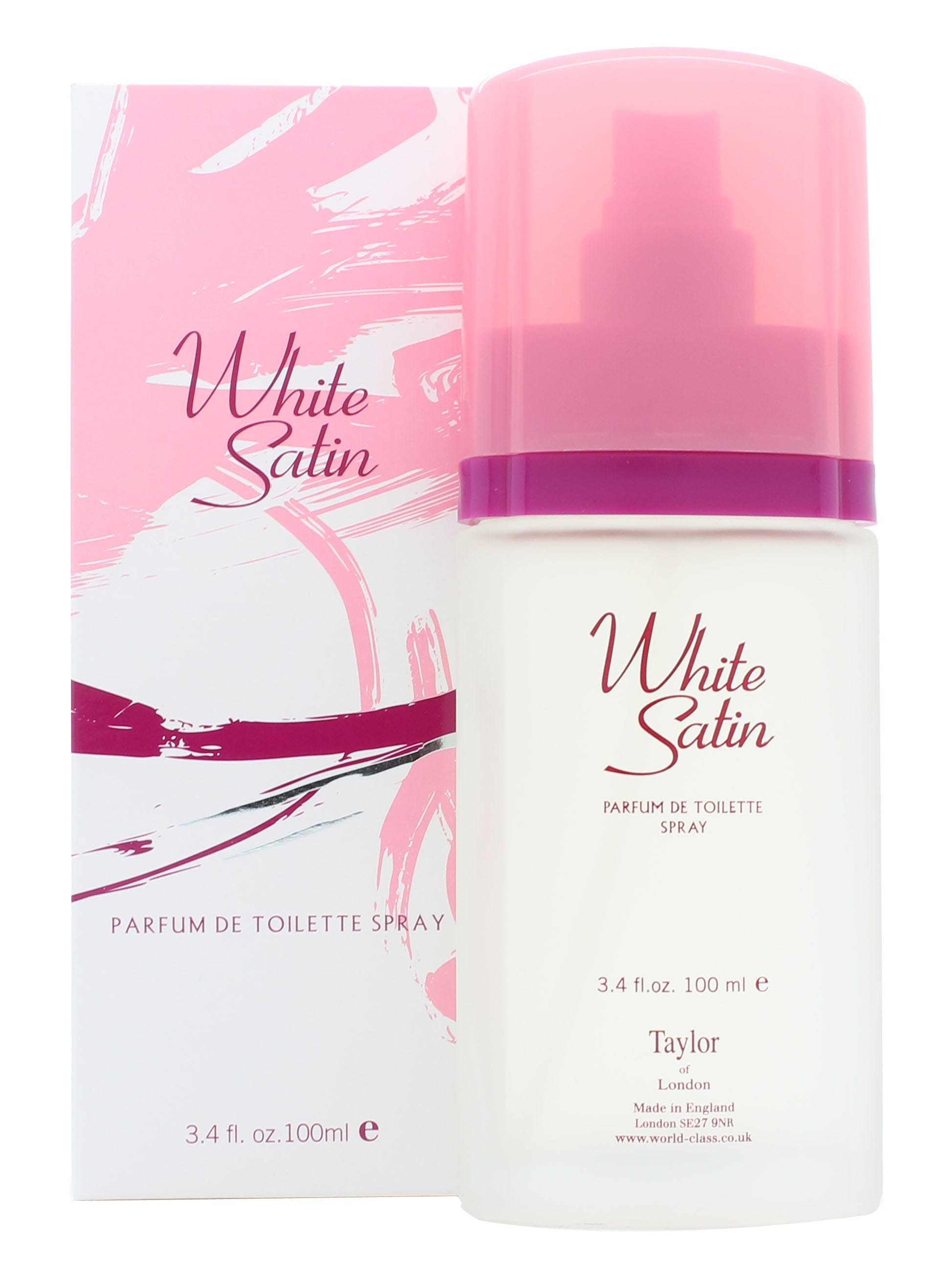 Taylor of London White Satin Parfum de Toilette 100ml Spray Women's Fragrance Default Title