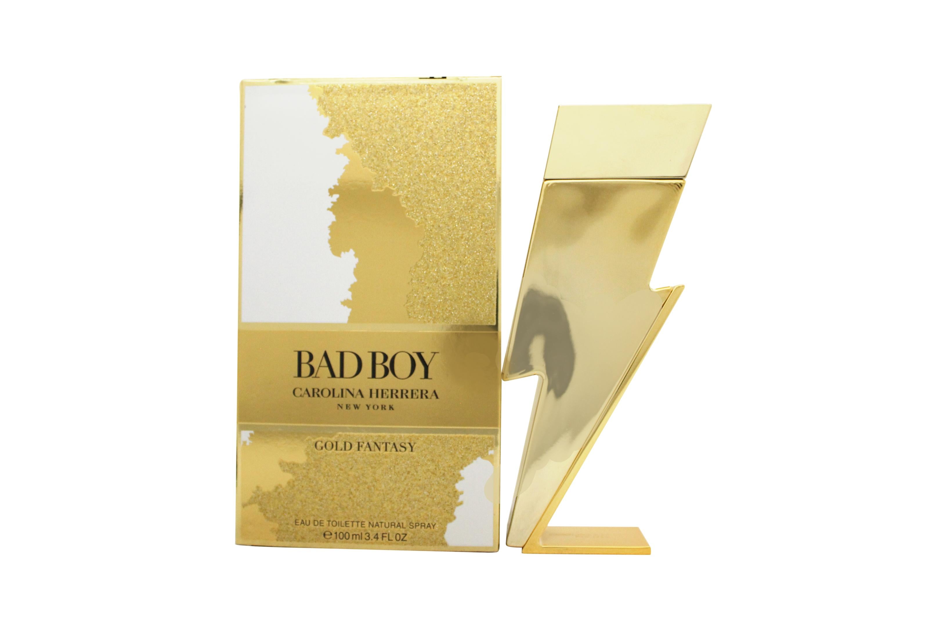 Carolina Herrera Bad Boy Gold Fantasy Eau de Toilette 100ml Spray ...